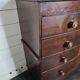 English mahogany chest of drawers