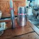 Pair of enamelled modernist vases