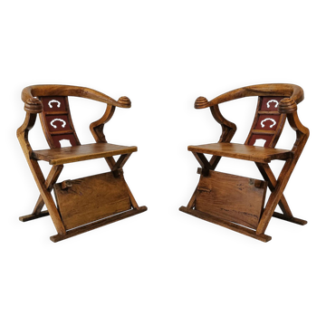 Fauteuils trônes asiatiques rares