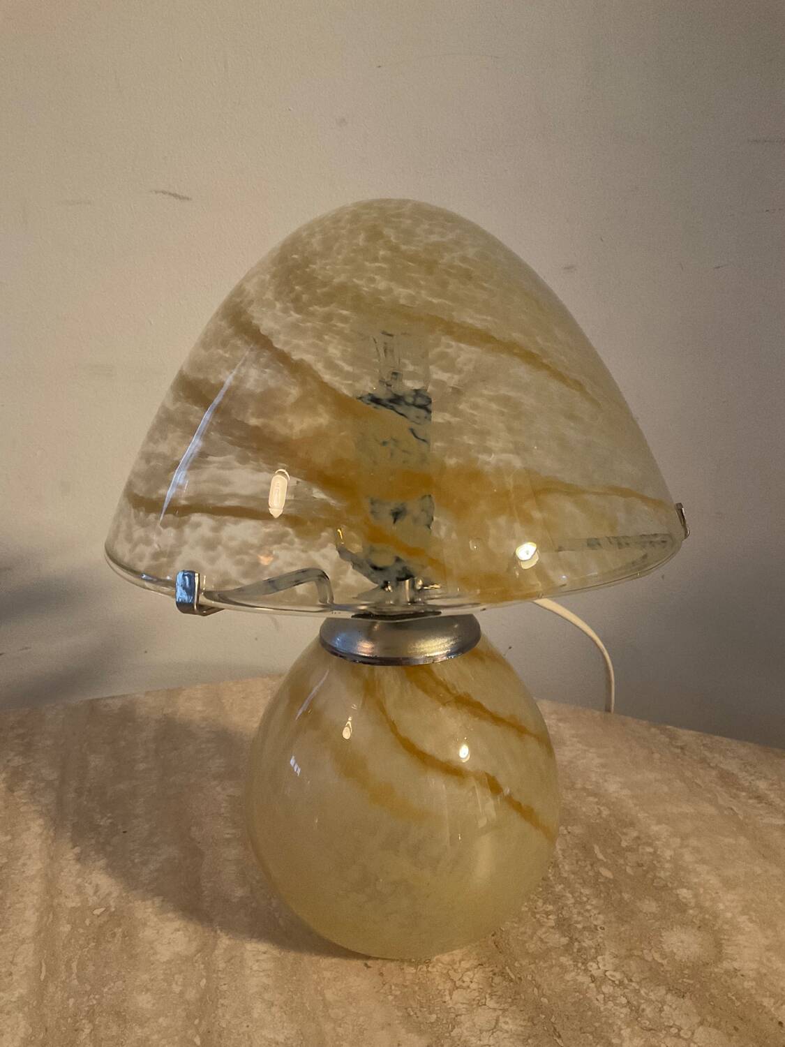 Vintage mushroom lamp from the 80s