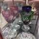 6 verres de couleurs saint Louis