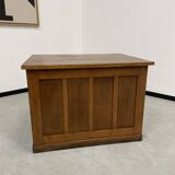 Oak and veneer counter or desk