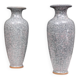 Set Large Chinese Handmade Antique ice Crack Glaze vases