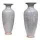 Set Large Chinese Handmade Antique ice Crack Glaze vases