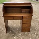XXth pine cylinder desk