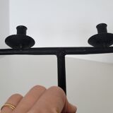 Brutalist candlestick candlestick with 4 metal branches