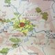 Vintage map of Paris 50s