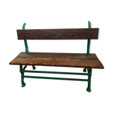 Cast iron and wooden garden bench