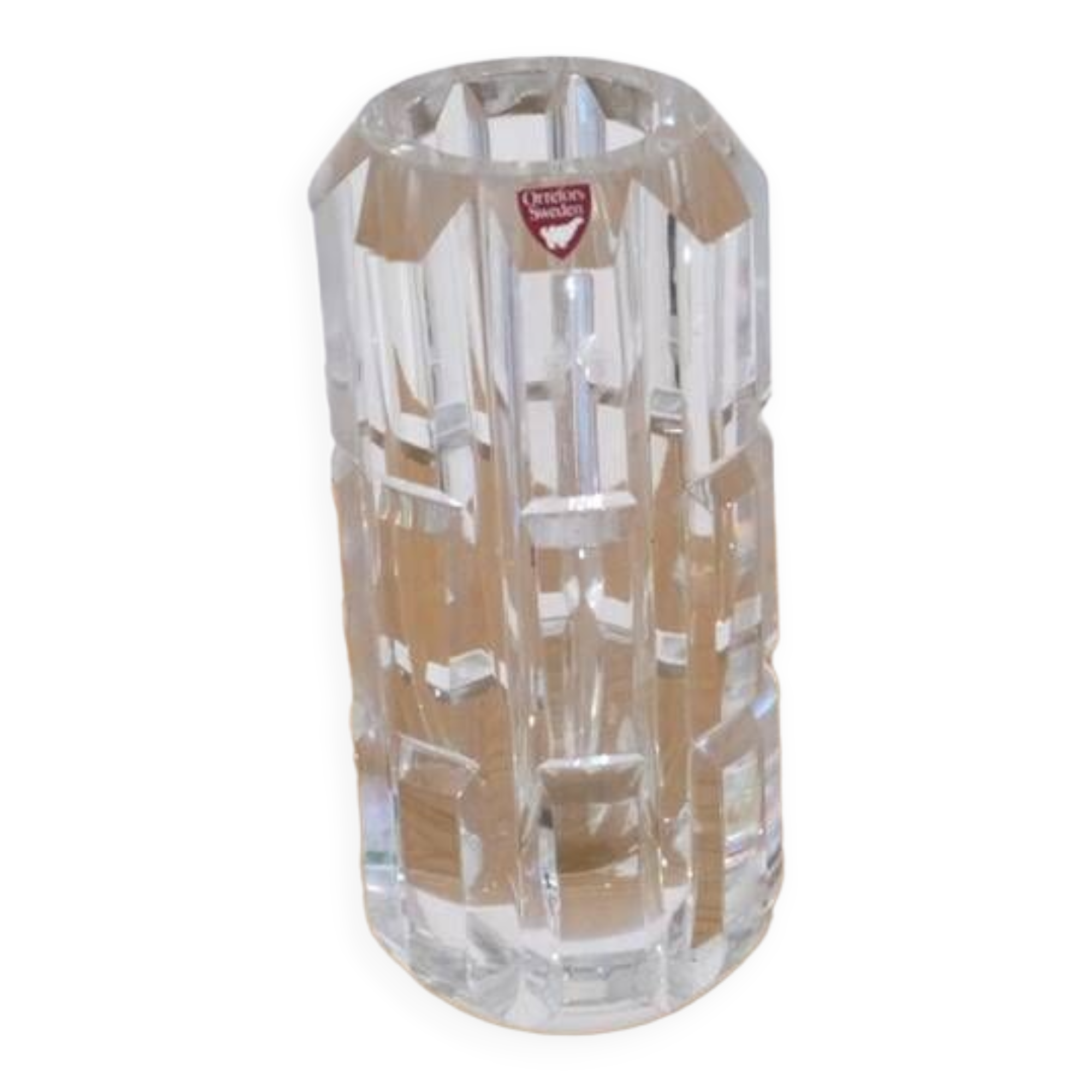 Swedish glass vase by Orrefors 1970