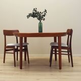 Round teak table, Danish design, 1960s, manufacturer: Gudme Møbelfabrik, de