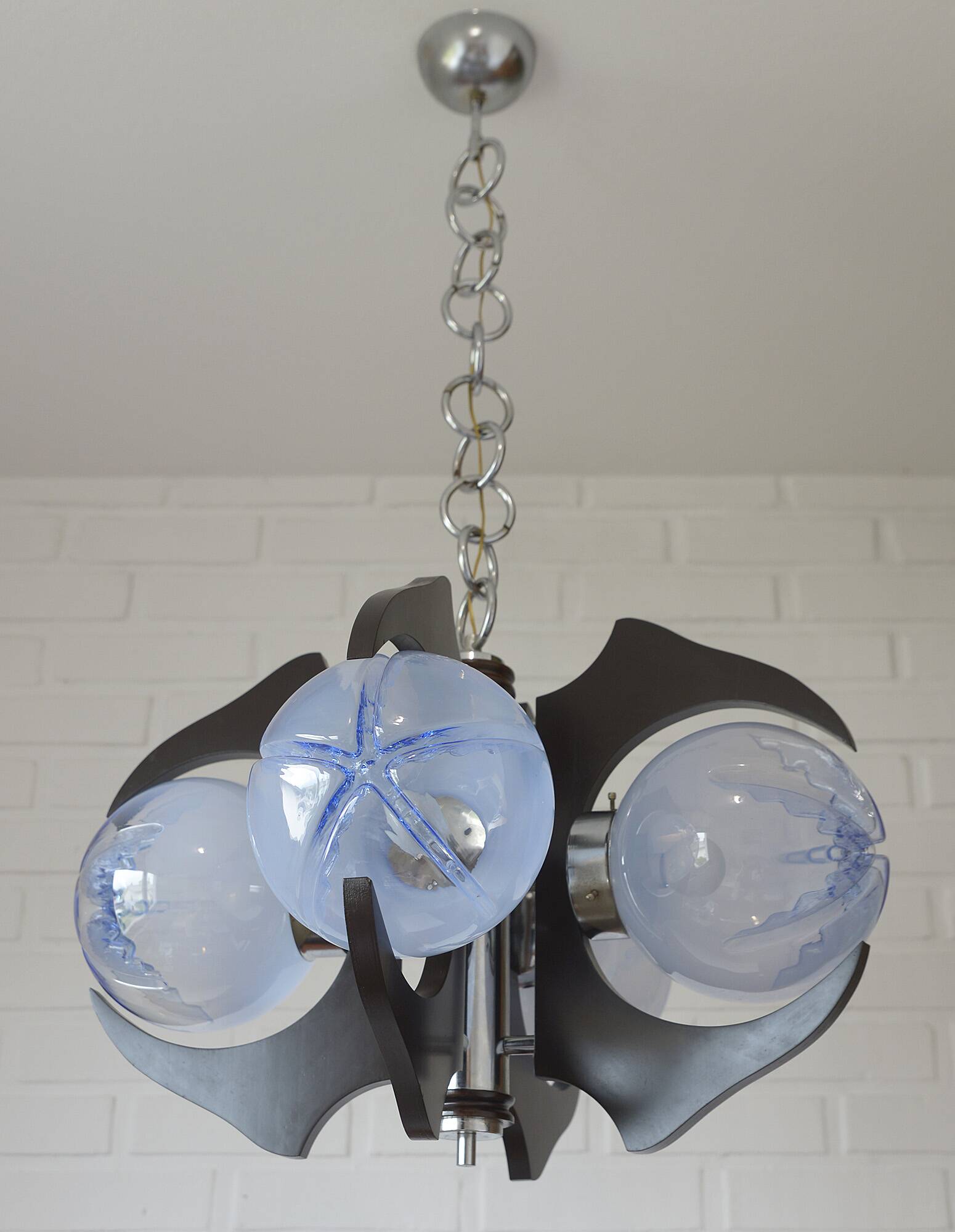 Vintage Pendant Light Murano Lamp Mazzega Style Light Fixture Sputnik