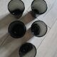 5 bubble glass water glasses