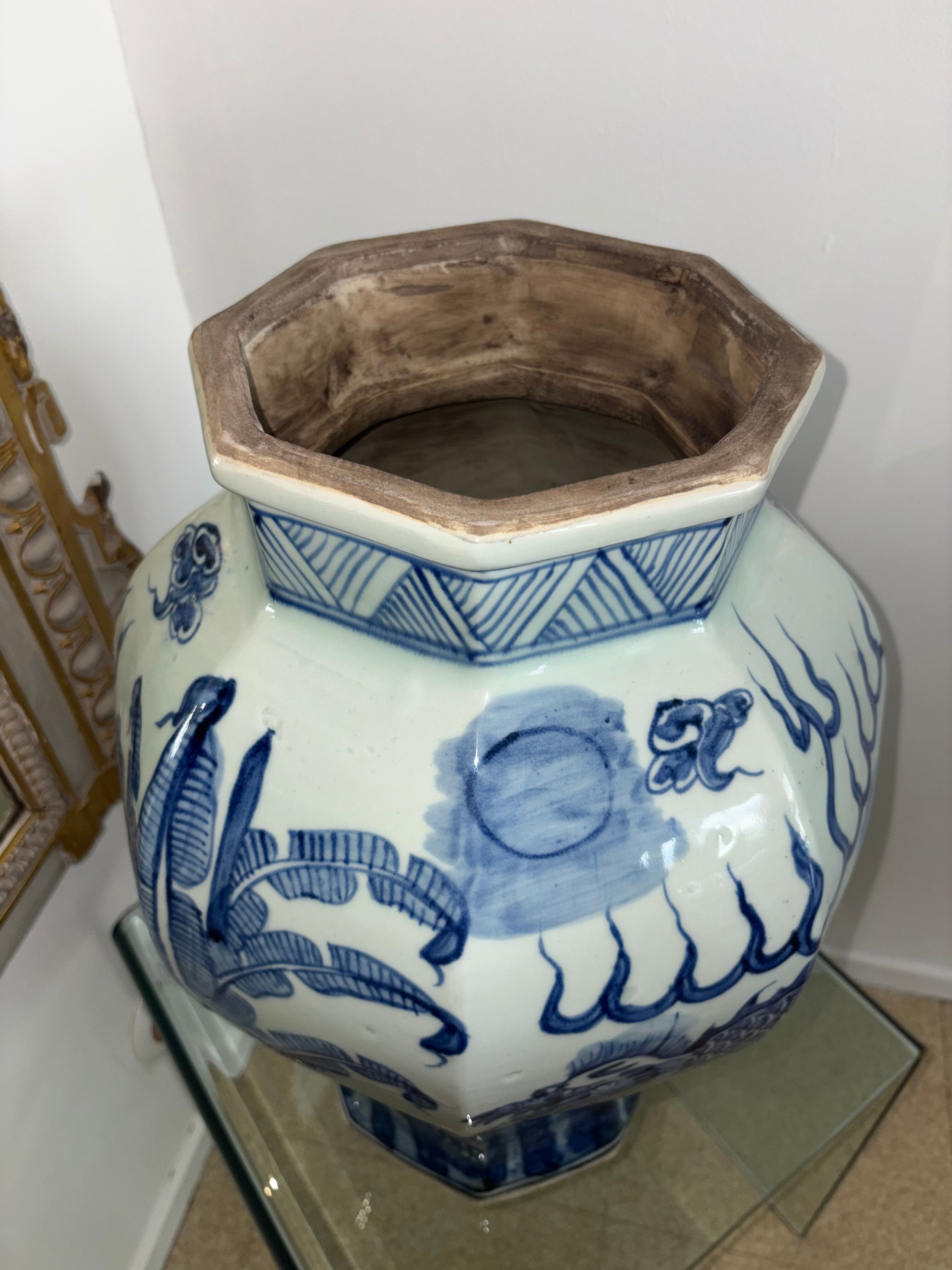 China - pair of covered porcelain vases with decoration