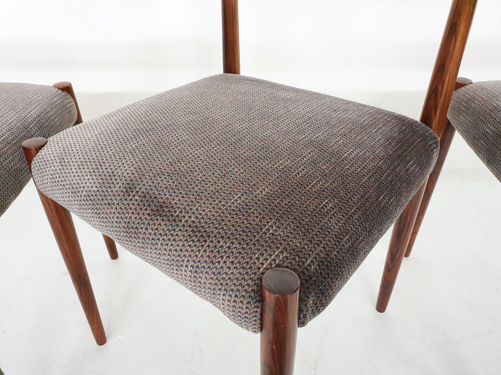 Set of four rosewood dining chairs by Lubke, Germany 1960's