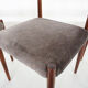 Set of four rosewood dining chairs by Lubke, Germany 1960's