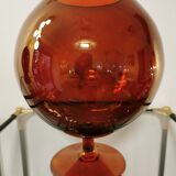 Vintage glass ball vase blown from Italy