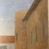 Tableau, paysage, cachet de l’atelier d’artiste circa 1940