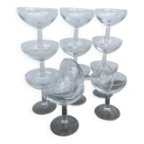 12 coupes en verre