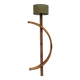 Lampadaire sculptural en rotin cintré