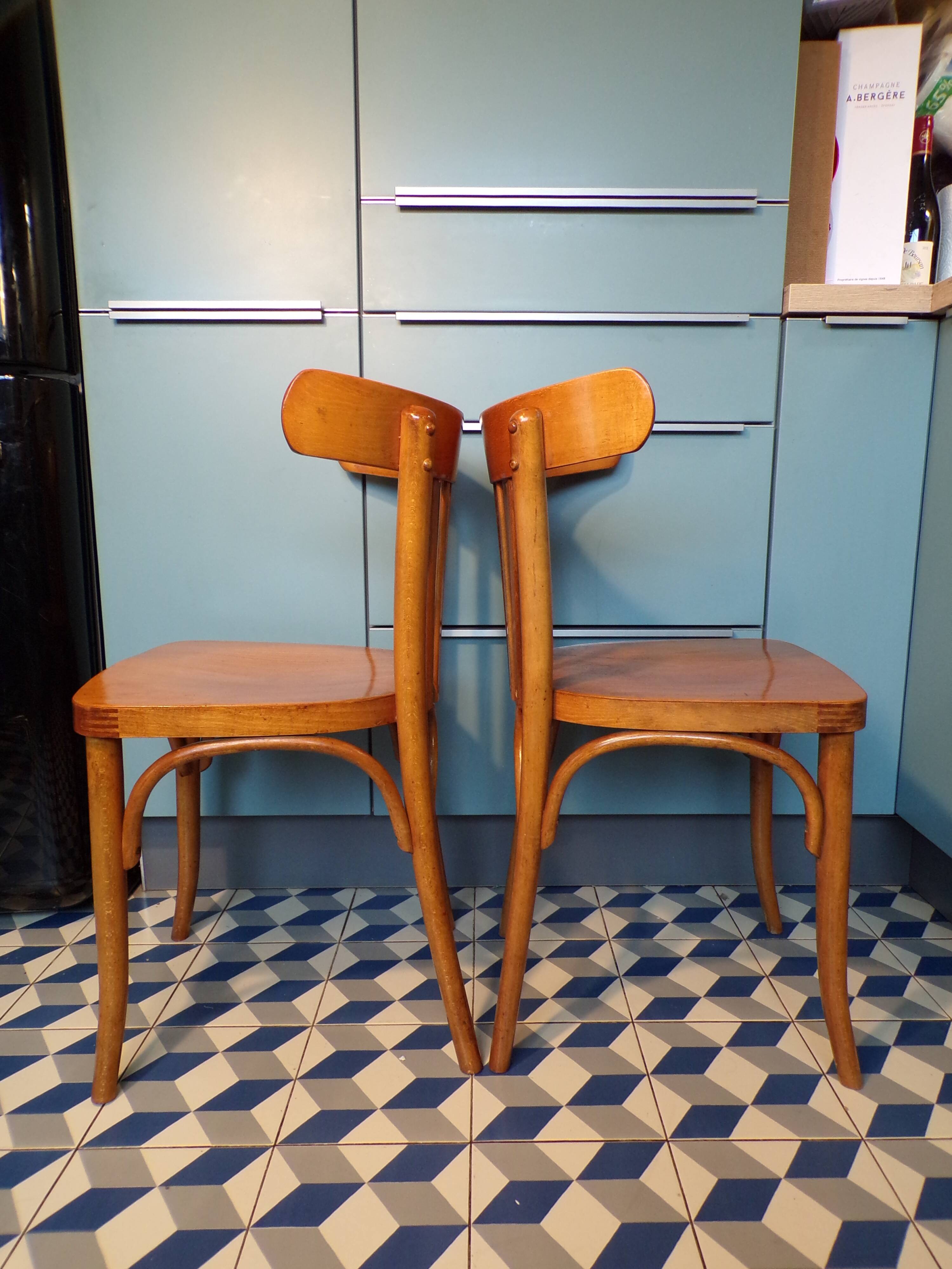 Pair of Ligna bistro chairs