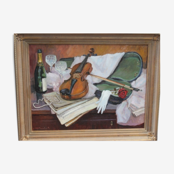 Painting with a violin