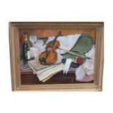 Painting with a violin