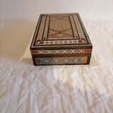 Former Syrian box in marquetry. Box. 1st half of the 20th century.
