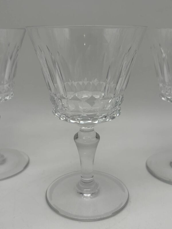 10 Verres Baccarat, Model Picadilly, France, verres à pied en cristal
