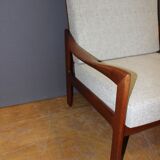 Paire de fauteuils danois en teck vers 1970