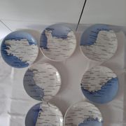 Plates Côtes de France Primavera Colette Gueden KG Lunéville