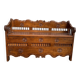Carved wooden storage bench – rustic Savoyard style