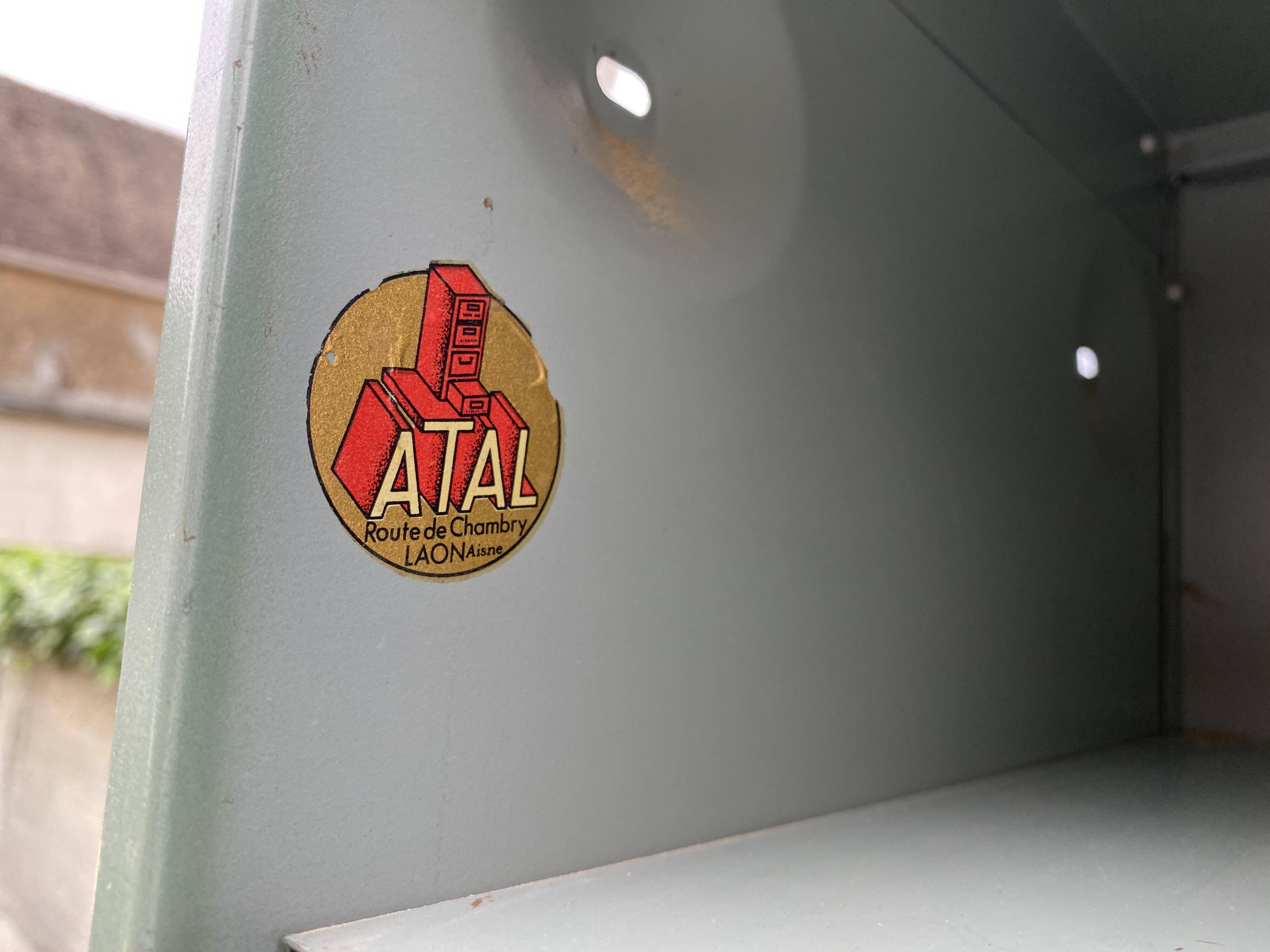Furniture with 10 flaps industrial metal locker brand ATAL 1950