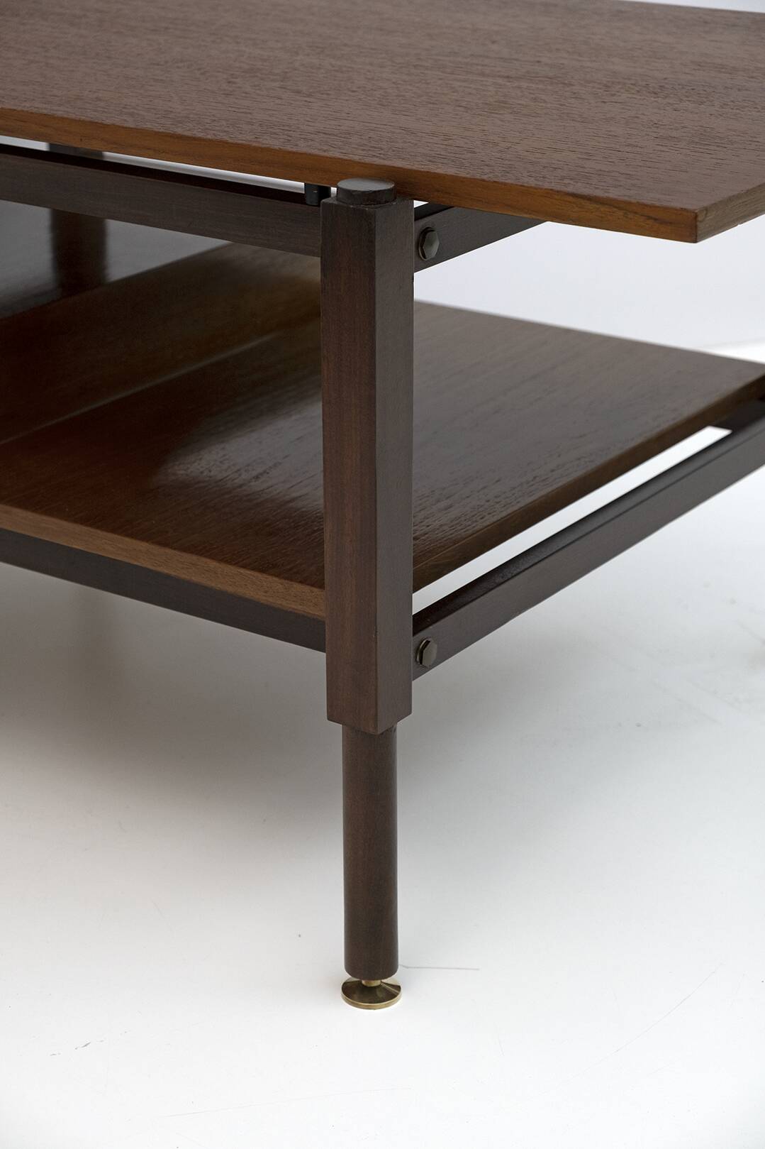 Ico Parisi Mid-Century Modern Italian Mahogany Coffee Table, 1950s