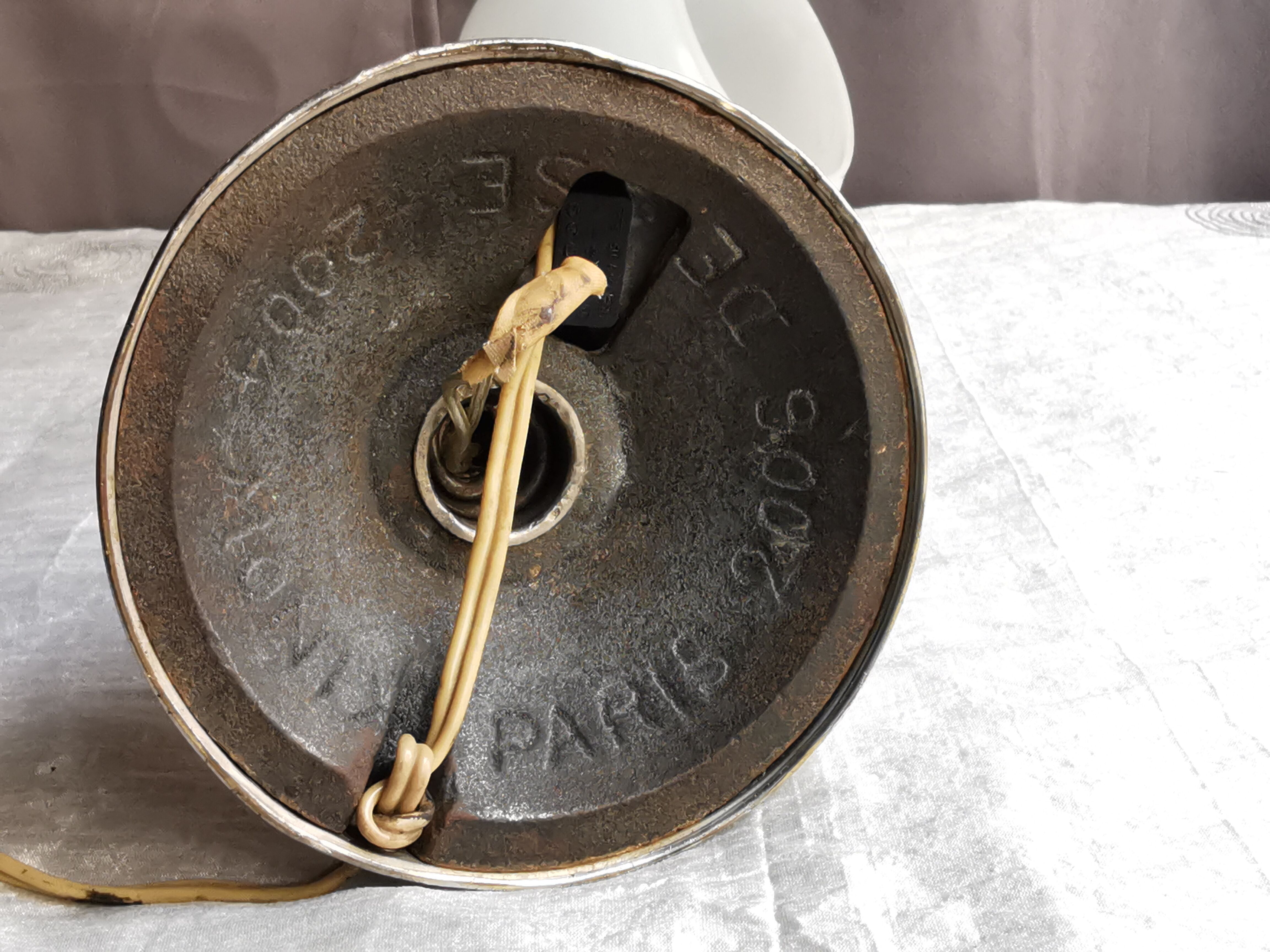 Lampe articulée en metal chromé