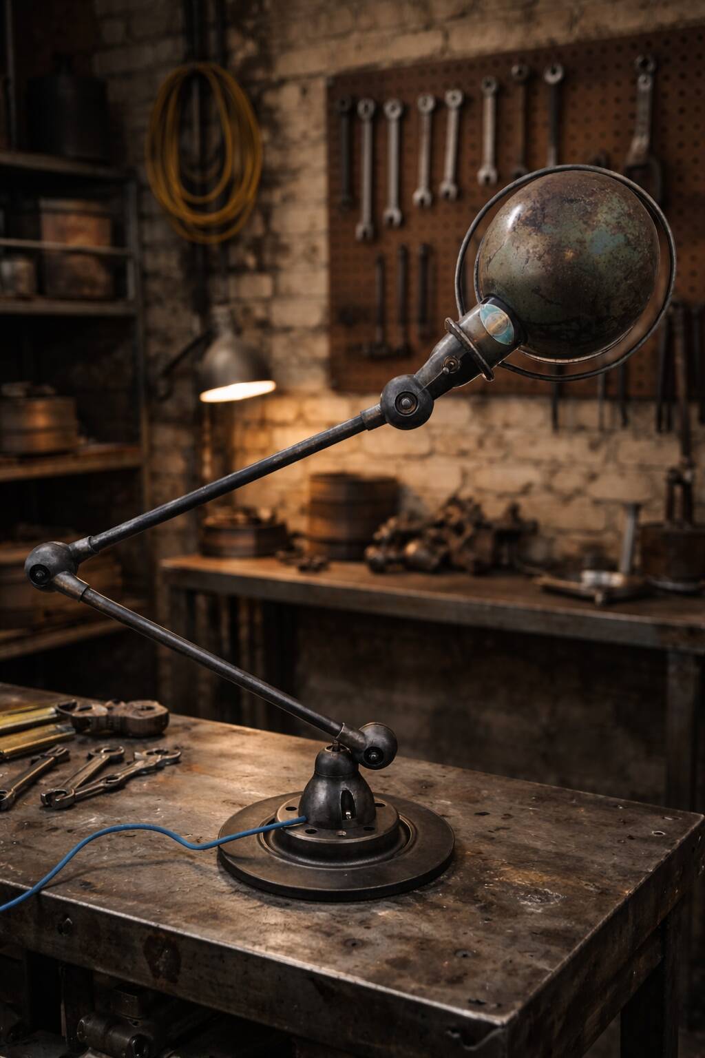 beautiful Jielde workshop lamp.
