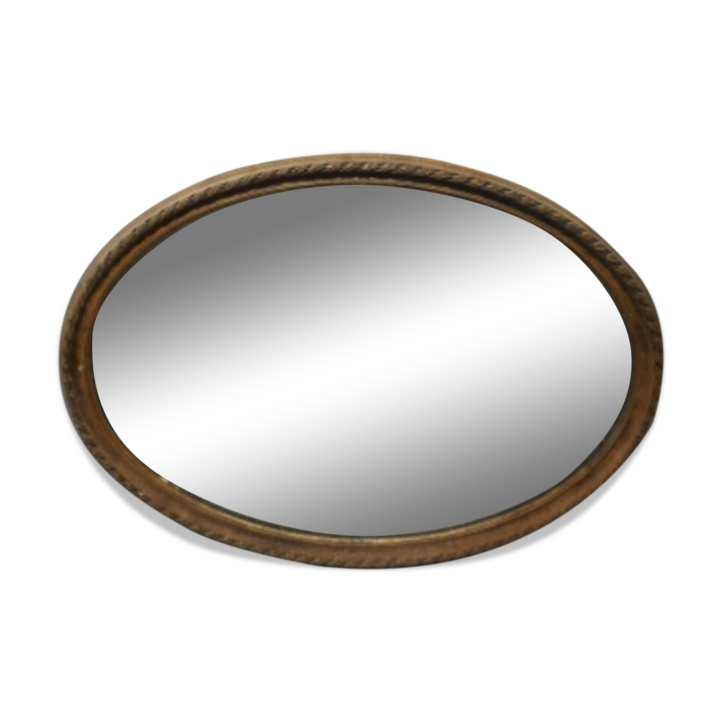 Antique oval mirror
