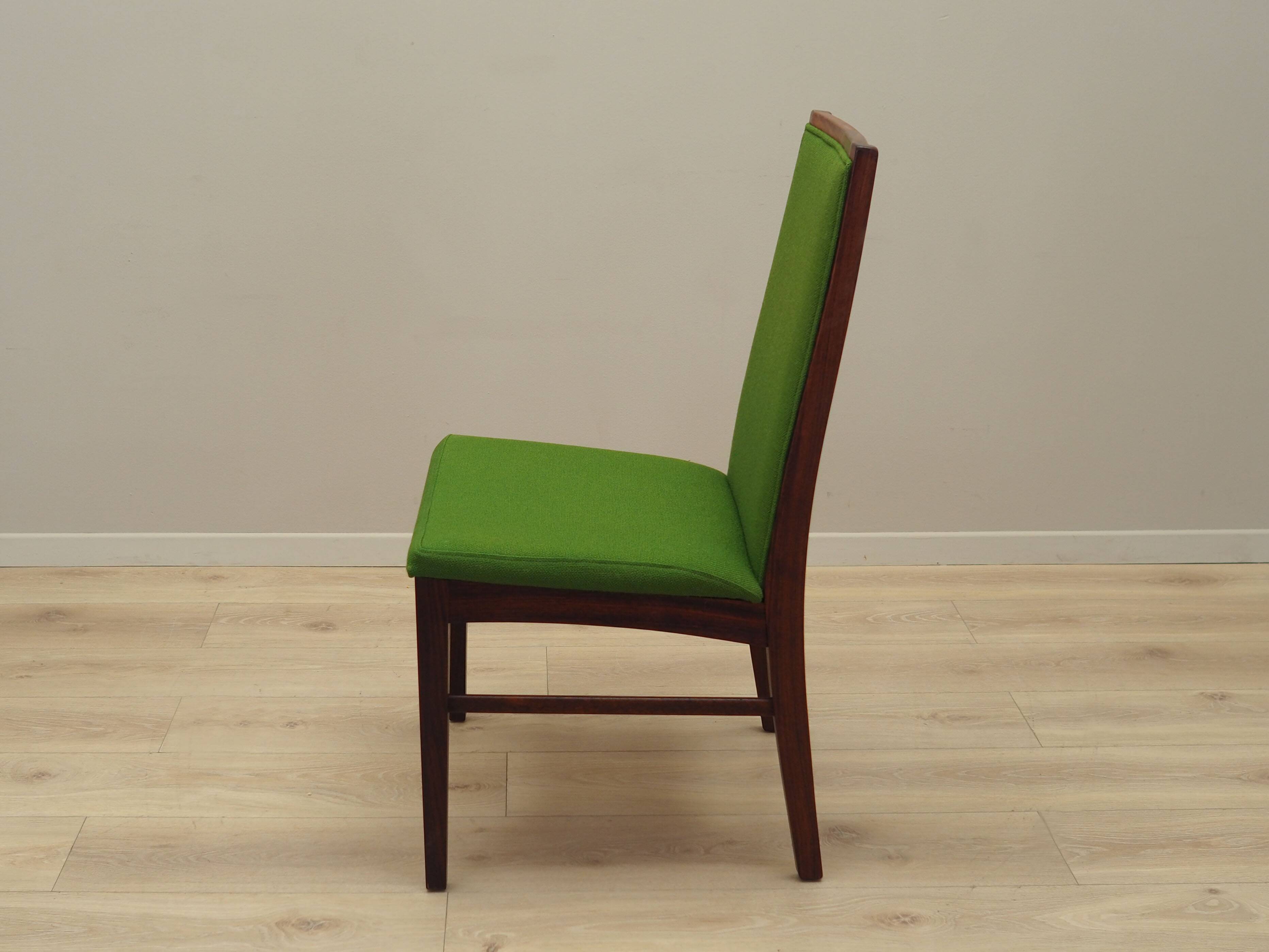 Ensemble de quatre chaises en palissandre, design danois, années 1970, éditeur : Dyrlund