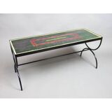 Enameled lava coffee table - 1950s