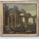 Italian School 18th century Ruins antiques landscape oil on canvas