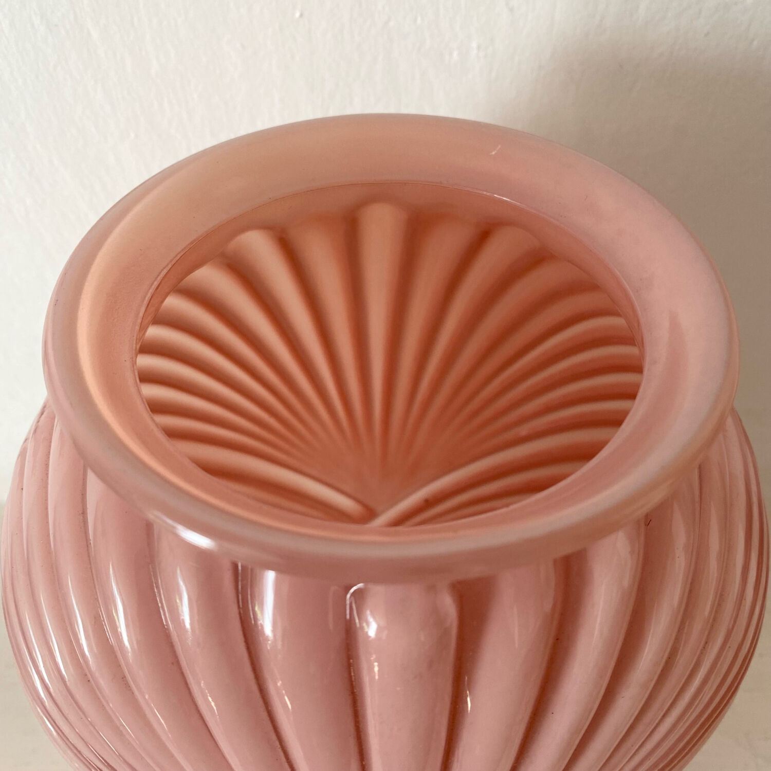 Draped vase from the 1980s by Anchor Hocking.