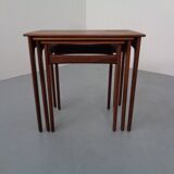 Danish Teak Nesting Tables, 1960s, Set of 3