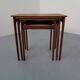 Danish Teak Nesting Tables, 1960s, Set of 3