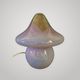 Mushroom table lamp in glass Signed Murano Vetri Italy 70's mushroom l