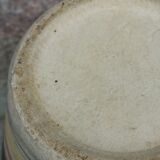 Vase cruche en céramique des années 60 multicolore et sacrifiée