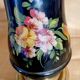 Lampe début 1900, câble tissu, abat-jour coton