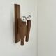 Vintage wooden wall sconce, France, 1950