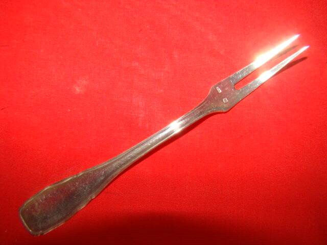 12 silver-plated snail forks with case