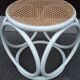 Stool in wood and caning