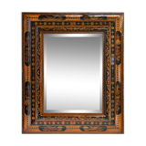 Mirror in 18th century marquetry 90x100cm