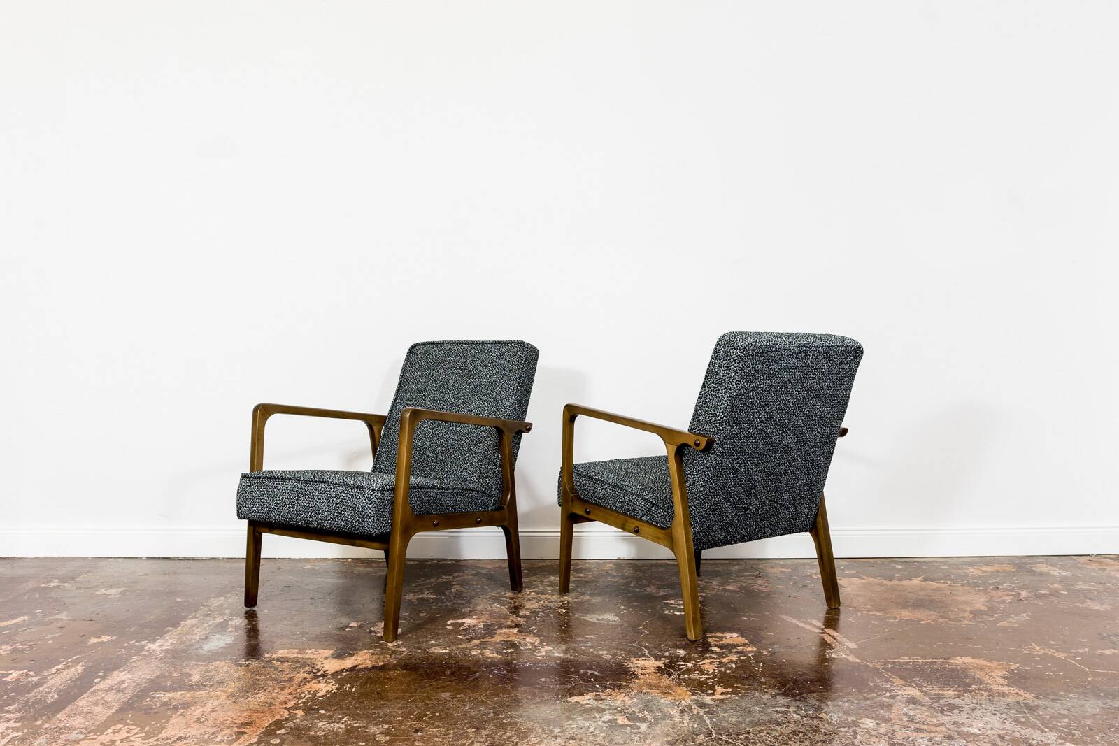 Vintage armchairs by BFM, Poland, 1960s, set of 2